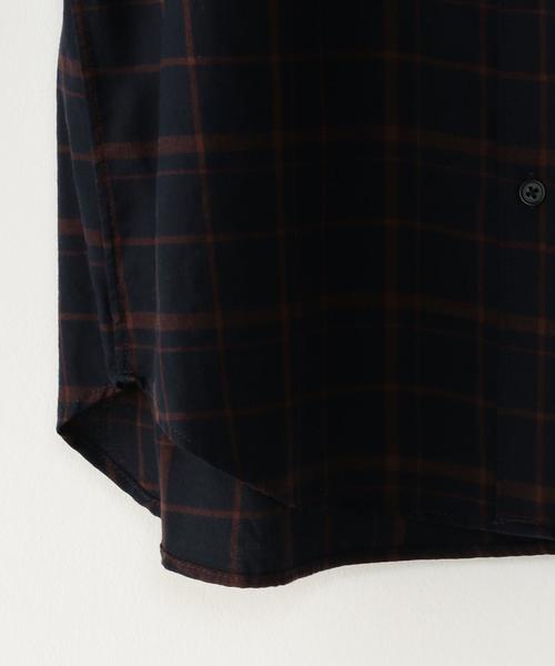 Steven Alan（スティーブンアラン）の「＜Steven Alan＞ 11 NAVY BURGUNDY OUTSEAM/ｼｬﾂ ◆（シャツ/ブラウス・メンズ・ネイビー・MEDIUM/LARGE/X-SMALL/SMALL）」の8枚目の写真