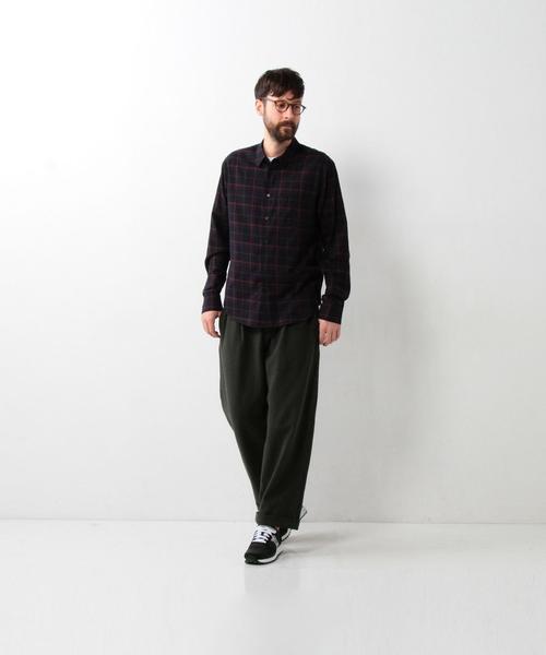 Steven Alan（スティーブンアラン）の「＜Steven Alan＞ 11 NAVY BURGUNDY OUTSEAM/ｼｬﾂ ◆（シャツ/ブラウス・メンズ・ネイビー・MEDIUM/LARGE/X-SMALL/SMALL）」の2枚目の写真