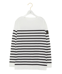 Drawer（ドゥロワー）の「Drawer コットン 18ゲージ ボーダー（ニット