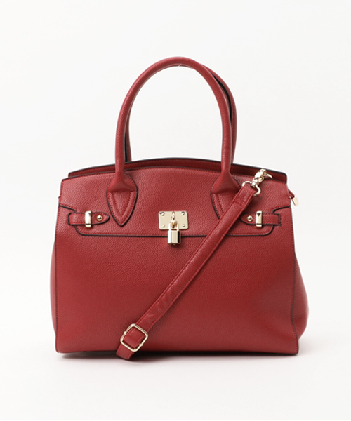 PLAIN CLOTHING（プレーンクロージング）の「【再入荷】フロントキーハンドバッグ【PLAIN CLOTHING】（ハンドバッグ・レディース・ベージュ/ネイビー/グレー/レッド/キャメル/カーキ/ブラック・FREE）」の17枚目の写真