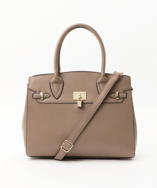 PLAIN CLOTHING（プレーンクロージング）の「【再入荷】フロントキーハンドバッグ【PLAIN CLOTHING】（ハンドバッグ・レディース・ベージュ/ネイビー/グレー/レッド/キャメル/カーキ/ブラック・FREE）」の20枚目の写真