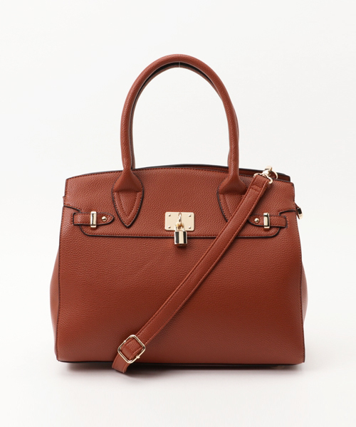 PLAIN CLOTHING（プレーンクロージング）の「【再入荷】フロントキーハンドバッグ【PLAIN CLOTHING】（ハンドバッグ・レディース・ベージュ/ネイビー/グレー/レッド/キャメル/カーキ/ブラック・FREE）」の21枚目の写真