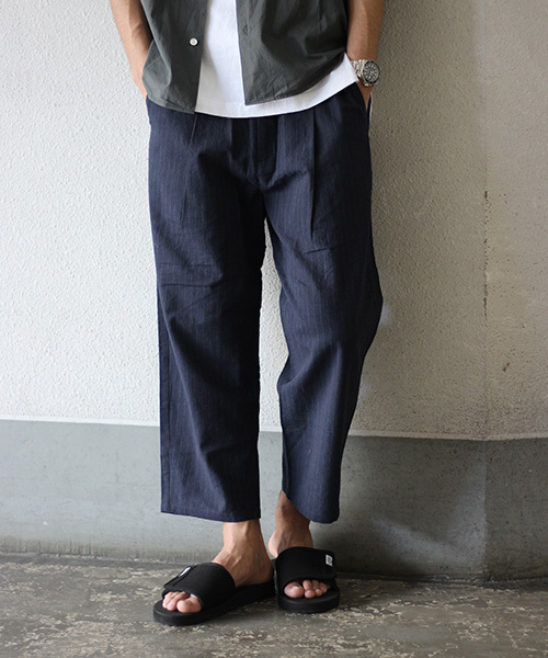 JOURNAL STANDARD(ジャーナルスタンダード)の「コットン/リネン 1Pワイドイージー#(その他パンツ・メンズ・ベージュ/ブラック/カーキ/ネイビー/ブルー系その他・SMALL/MEDIUM/LARGE)」の1枚目の写真