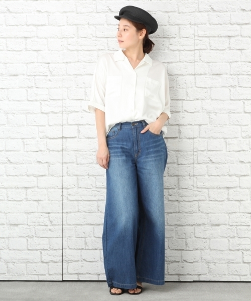 LEPSIM(レプシィム)の「カイキンシャツブラウスSS 752176(シャツ/ブラウス・レディース・オフホワイト/ブラック系その他/カーキ/ベージュ系その他・FREE)」の6枚目の写真