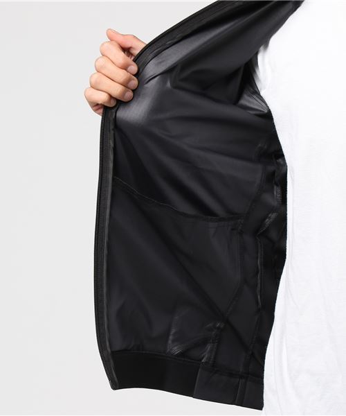 adidas（アディダス）の「ウインドフルジップ STR ｳｨﾝﾄﾞﾎﾞﾝﾊﾞｰｼﾞｬｹｯﾄ M                                                                                                                                CD1653（ナイロンジャケット・メンズ・ブラック/ホワイト・M/LL/L/S/3L）」の8枚目の写真