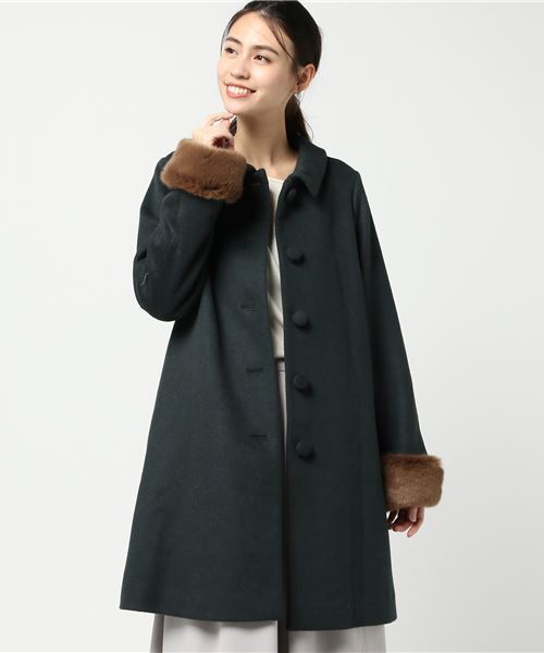 Te Chichi Classic テチチクラシック の 袖口ファーくるみ釦コート その他アウター Wear