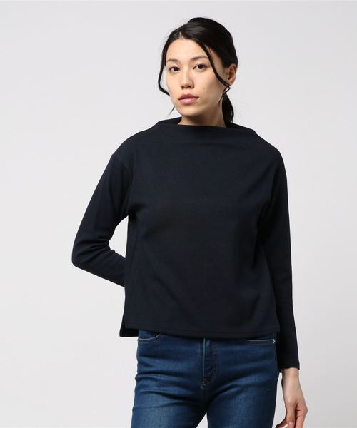 12Twelve Agenda（トゥエルブ　アジェンダ）の「ボトルネックカットソープルオーバー（Tシャツ/カットソー・レディース・ライトグレー/ネイビー/ブラック・M）」の3枚目の写真