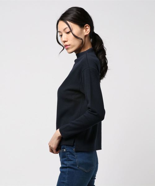 12Twelve Agenda（トゥエルブ　アジェンダ）の「ボトルネックカットソープルオーバー（Tシャツ/カットソー・レディース・ライトグレー/ネイビー/ブラック・M）」の4枚目の写真