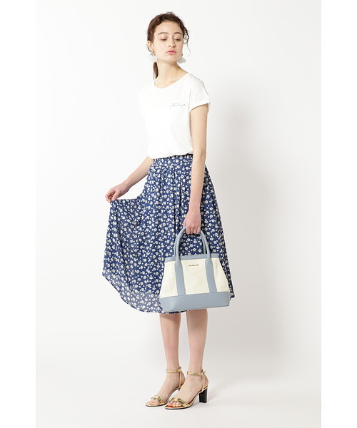 JILL STUART（ジルスチュアート）の「◆【WEB限定】シーラフラワースカート（スカート・レディース・ブラック/ブルー・2/4）」の9枚目の写真