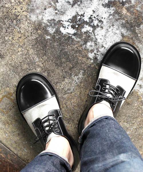 whoop-de-doo(フープディドゥ)の「whoop-de-doo/フープディドゥ バルーントゥシューズ(その他シューズ・メンズ・ブラック/ダークブラウン/ブラック系その他/グレー系その他・24.5cm/25.0cm/25.5cm/26.0cm/26.5cm/27.0cm)」の3枚目の写真