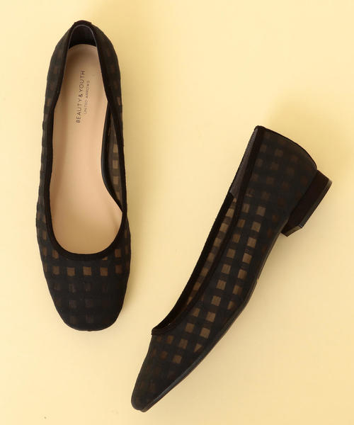 新品未使用♡BEAUTY&YOUTH♡SQUフラットパンプス♡38 BEAUTY&YOUTH UNITED ARROWS（ビューティーアンドユース