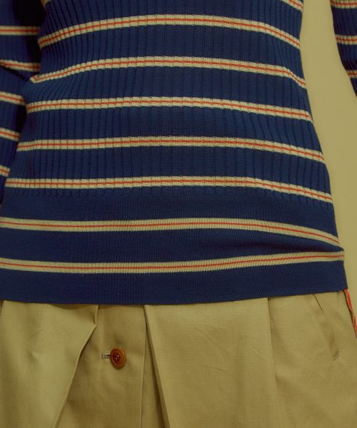 Abahouse Devinette（ドゥヴィネット）の「SUPER120sハイゲージリブニット（ニット/セーター・レディース・ホワイト/ライトグレー/ブラック/ベージュ/ブルー/ブルー系その他/ネイビー・フリー）」の13枚目の写真