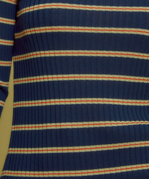 Abahouse Devinette（ドゥヴィネット）の「SUPER120sハイゲージリブニット（ニット/セーター・レディース・ホワイト/ライトグレー/ブラック/ベージュ/ブルー/ブルー系その他/ネイビー・フリー）」の14枚目の写真