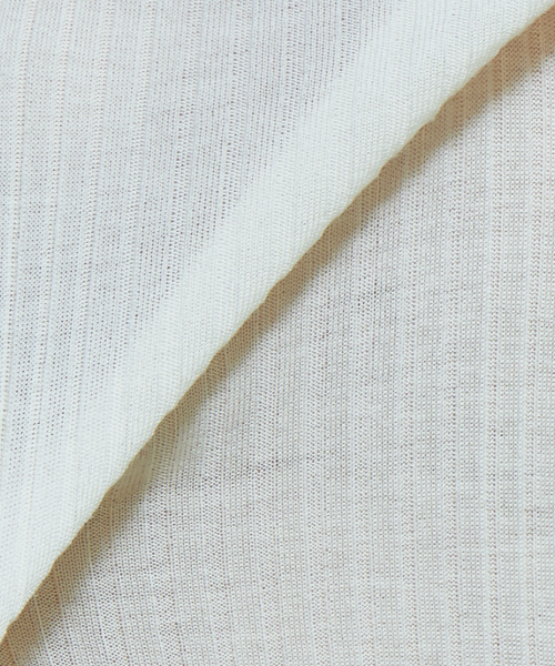 Abahouse Devinette（ドゥヴィネット）の「SUPER120sハイゲージリブニット（ニット/セーター・レディース・ホワイト/ライトグレー/ブラック/ベージュ/ブルー/ブルー系その他/ネイビー・フリー）」の15枚目の写真