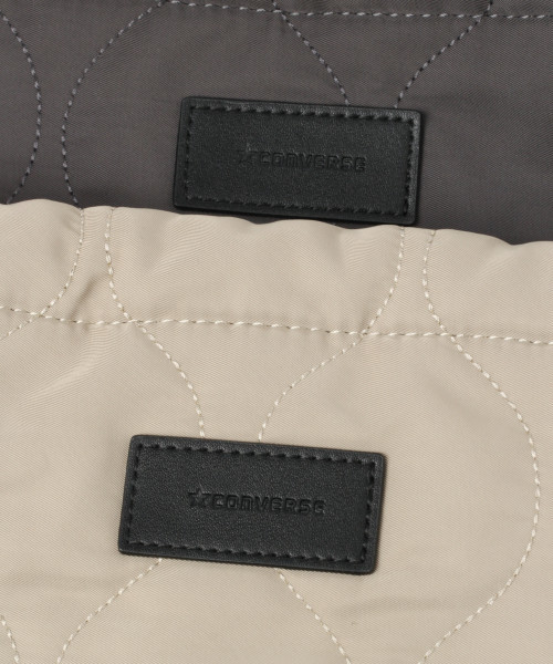 CONVERSE（コンバース）の「【CONVERSE(コンバース)】ヒョウタンキルト巾着バッグ（ショルダーバッグ・レディース・チャコール/ブラック/ベージュ・FREE）」の9枚目の写真