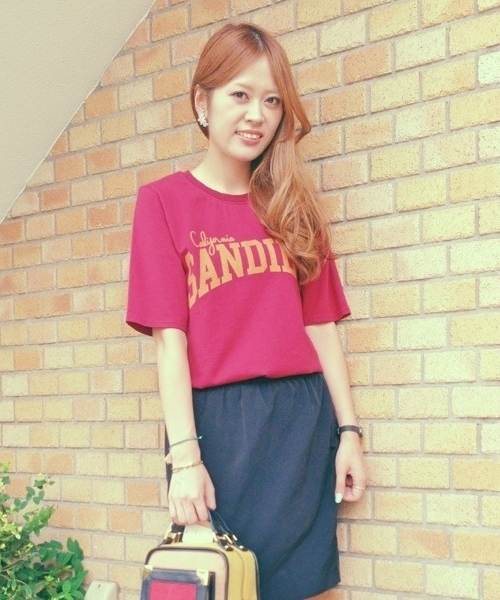 Another Edition（アナザーエディション）の「AE SANDIEGO T（Tシャツ/カットソー・レディース・グレー/ワインレッド/ネイビー・フリー）」の3枚目の写真