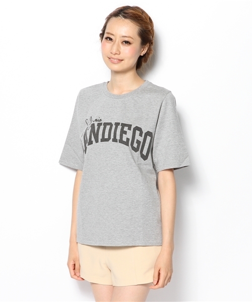 Another Edition（アナザーエディション）の「AE SANDIEGO T（Tシャツ/カットソー・レディース・グレー/ワインレッド/ネイビー・フリー）」の2枚目の写真