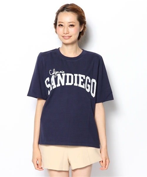 Another Edition（アナザーエディション）の「AE SANDIEGO T（Tシャツ/カットソー・レディース・グレー/ワインレッド/ネイビー・フリー）」の4枚目の写真