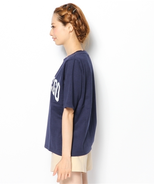 Another Edition（アナザーエディション）の「AE SANDIEGO T（Tシャツ/カットソー・レディース・グレー/ワインレッド/ネイビー・フリー）」の5枚目の写真