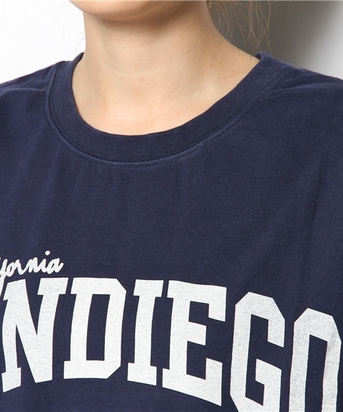 Another Edition（アナザーエディション）の「AE SANDIEGO T（Tシャツ/カットソー・レディース・グレー/ワインレッド/ネイビー・フリー）」の7枚目の写真