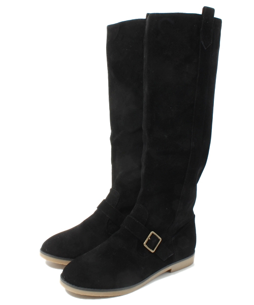 ORiental TRaffic（オリエンタルトラフィック）の「2月3日AM10時販売終了★エンジニアロングブーツ★3706（ブーツ・レディース・ブラック/カーキ/ブラウン・MEDIUM/LARGE/LL/SMALL）」の2枚目の写真