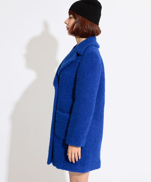 Ray BEAMS（レイビームス）の「◎□Ray BEAMS / ループ チェスターWコート（その他アウター・レディース・ブルー/ブラック・0/1）」の3枚目の写真