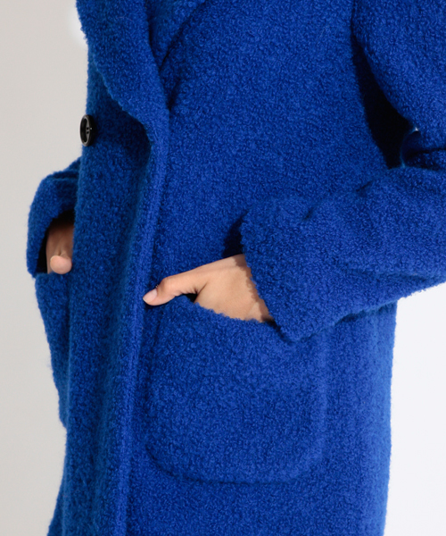 Ray BEAMS（レイビームス）の「◎□Ray BEAMS / ループ チェスターWコート（その他アウター・レディース・ブルー/ブラック・0/1）」の5枚目の写真