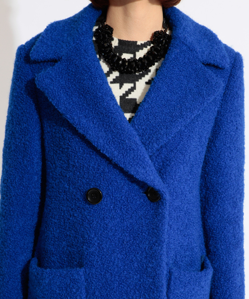 Ray BEAMS（レイビームス）の「◎□Ray BEAMS / ループ チェスターWコート（その他アウター・レディース・ブルー/ブラック・0/1）」の6枚目の写真