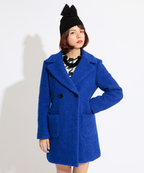 Ray BEAMS（レイビームス）の「◎□Ray BEAMS / ループ チェスターWコート（その他アウター・レディース・ブルー/ブラック・0/1）」の9枚目の写真