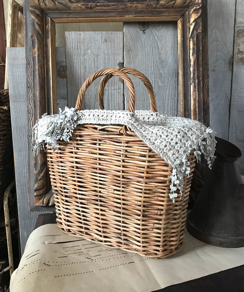 M Soeur エムスール の 冬の手編みニットカゴbag かごバッグ Wear