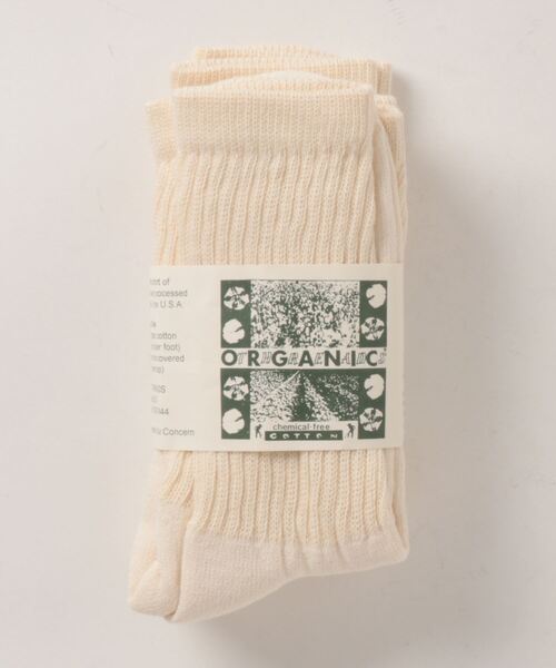 ORGANIC THREADS(オーガニックスレッズ )の「【オーガニックスレッズ/ORGANIC THREADS】オーガニックコットン レギュラークルー3足組ソックス(ソックス/靴下・レディース・キナリ・MEDIUM/LARGE)」の3枚目の写真
