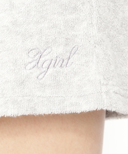 X-girl（エックスガール）の「PILE SHORTS（その他パンツ・レディース・アッシュグレー/レッド/パープル/ネイビー・2/1）」の6枚目の写真