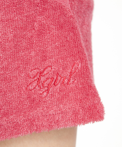 X-girl（エックスガール）の「PILE SHORTS（その他パンツ・レディース・アッシュグレー/レッド/パープル/ネイビー・2/1）」の5枚目の写真