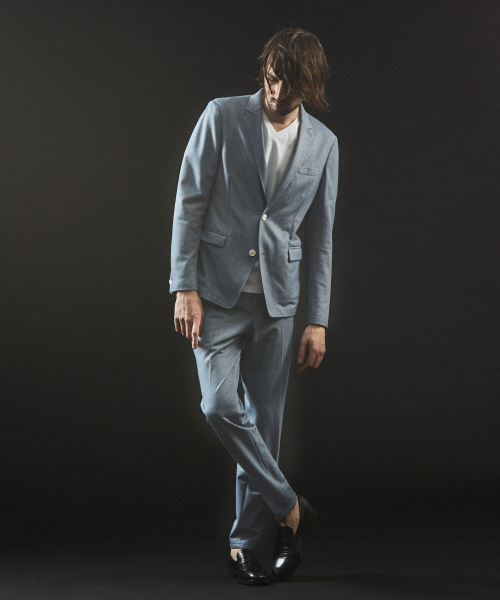 5351 POUR LES HOMMES(ゴーサンゴーイチプールオム)の「※【セットアップ対応】バーズアイ トリコット ノッチドラペル ジャケット(テーラードジャケット・メンズ・ライトグレー/ライトブルー・50/44/48/46)」の14枚目の写真