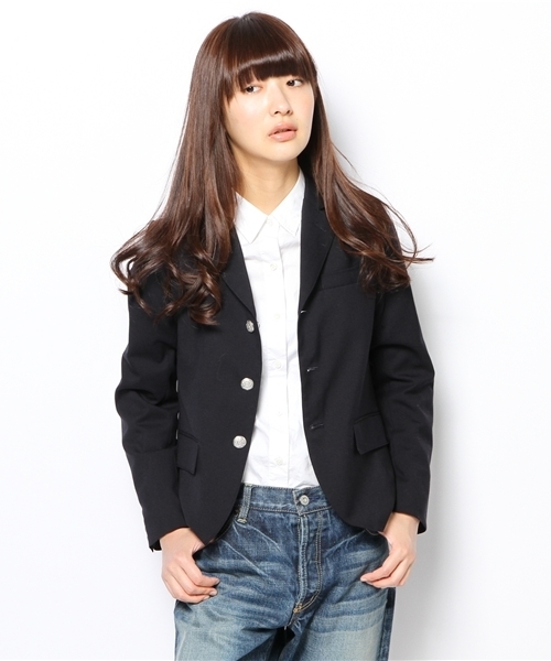 BEAMS BOY(ビームスボーイ)の「○BEAMS BOY / ウール トロ 3ボタン ブレザー(テーラードジャケット・レディース・チャコールグレー/ネイビー・0/1)」の12枚目の写真
