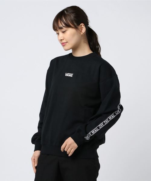 VANS(バンズ)の「《ムラスポ限定》 トレーナー VANS VA19SS-GC52MS(スウェット・レディース・ホワイト/ブラック・M)」の2枚目の写真