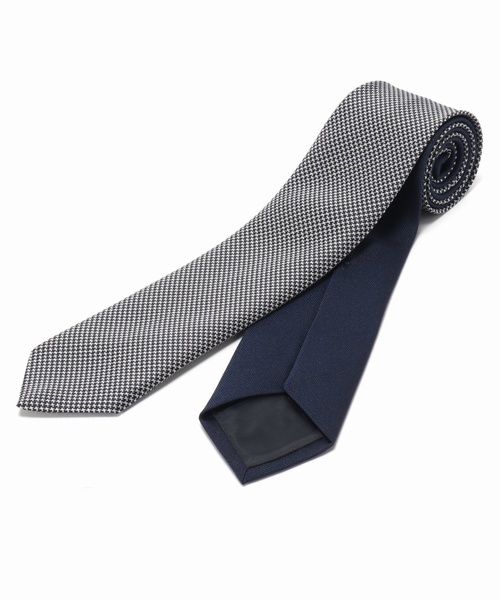 EDIFICE（エディフィス）の「ハウンドトゥース ウォッシャブル ツインタイ（ネクタイ・メンズ・ネイビー/ブルー系その他・FREE）」の9枚目の写真