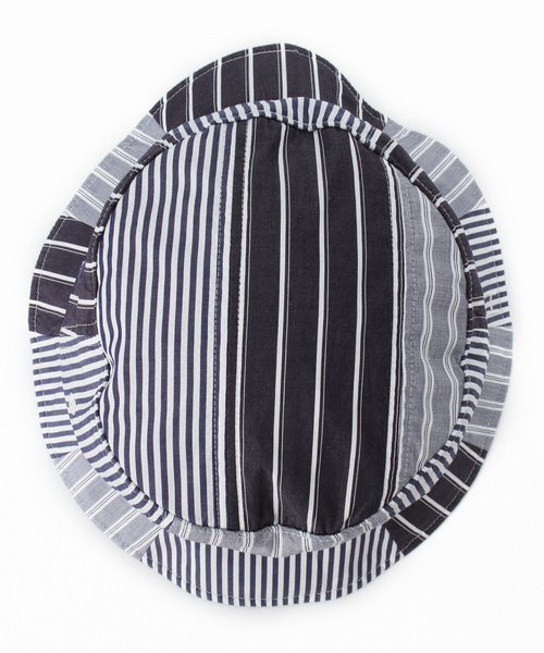 EDIFICE（エディフィス）の「HICO×EDIFICE STRIPE BUCKET HAT（ハット・メンズ・ブラック/ネイビー/ブルー・FREE）」の9枚目の写真