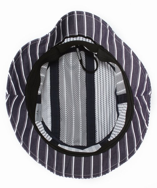 EDIFICE（エディフィス）の「HICO×EDIFICE STRIPE BUCKET HAT（ハット・メンズ・ブラック/ネイビー/ブルー・FREE）」の10枚目の写真