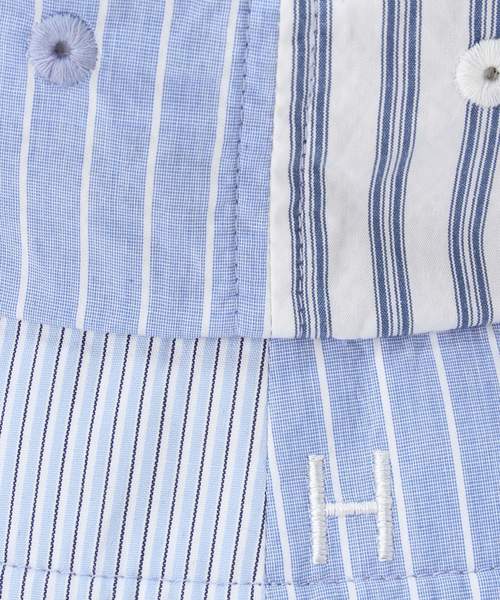 EDIFICE（エディフィス）の「HICO×EDIFICE STRIPE BUCKET HAT（ハット・メンズ・ブラック/ネイビー/ブルー・FREE）」の16枚目の写真