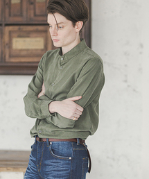 d3d5 | ms3926-ノーカラーシャツ(シャツ/ブラウス)