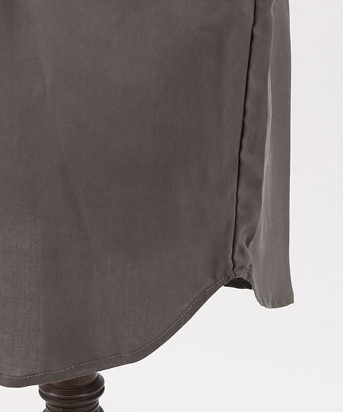 d3d5（ディースリーディーファイブ）の「ms3926-ノーカラーシャツ（シャツ/ブラウス・メンズ・グレー/カーキ・FREE）」の15枚目の写真