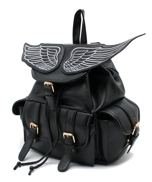 WEGO(ウィゴー)の「WEGO/フェザーリュック(バックパック/リュック・レディース・ブラック/ピンク/ホワイト・FREE)」の10枚目の写真