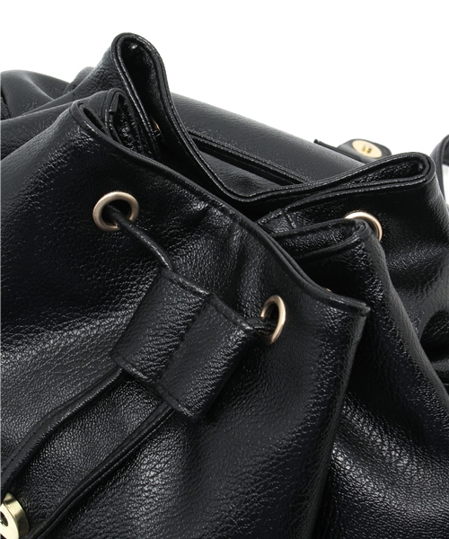 WEGO(ウィゴー)の「WEGO/フェザーリュック(バックパック/リュック・レディース・ブラック/ピンク/ホワイト・FREE)」の5枚目の写真