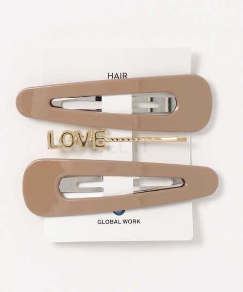 GLOBAL WORK（グローバルワーク）の「【キッズ】3SETヘアピン/849610（ヘアピン・キッズ・ダークブラウン/ベージュ/パープル系その他5・FREE）」の9枚目の写真