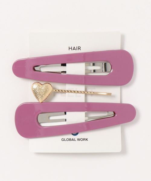 GLOBAL WORK（グローバルワーク）の「【キッズ】3SETヘアピン/849610（ヘアピン・キッズ・ダークブラウン/ベージュ/パープル系その他5・FREE）」の8枚目の写真