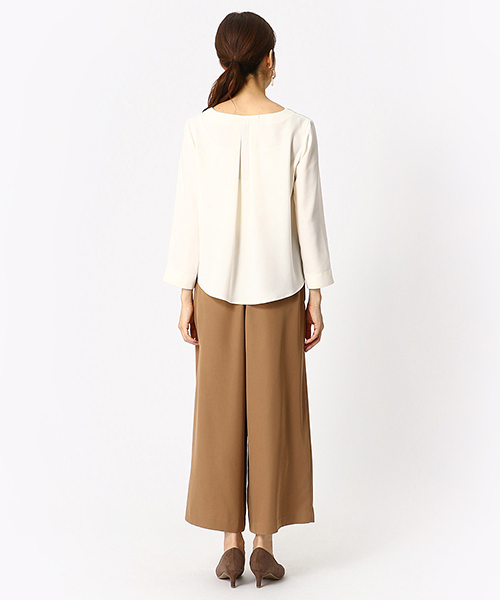 COMME CA ISM(コムサイズム)の「〈セットアップ/セットアイテム〉 ブラウス&パンツ(セットアップ・レディース・ブラック/ネイビー/ブラウン系その他・SMALL/MEDIUM/LARGE/X-LARGE)」の6枚目の写真