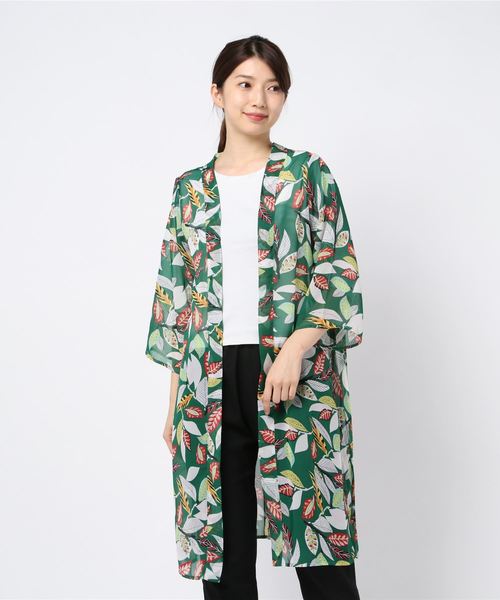 VIBGYOR Women(ヴィブジョー ウィメン)の「VIBGYOR Select/バーリアスリーフ 後切替プリーツカーディガン(LC