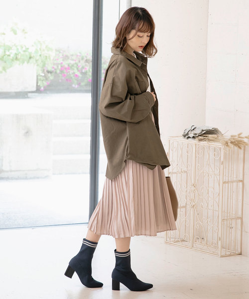 KOBE LETTUCE（コウベレタス）の「[ピンヒール/チャンキーヒール]ラインソックスブーツ（ブーツ・レディース・ブラック/ネイビー/ブラック系その他/ブルー系その他・LL/S/M/L）」の15枚目の写真