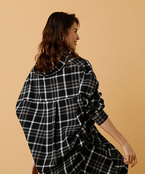 AZUL by moussy（アズールバイマウジー）の「チェック柄ドロップ